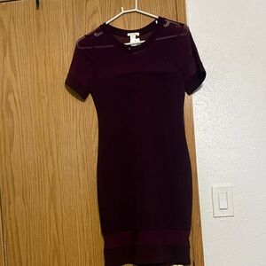 Bozzolo Deep Burgundy Mini Dress